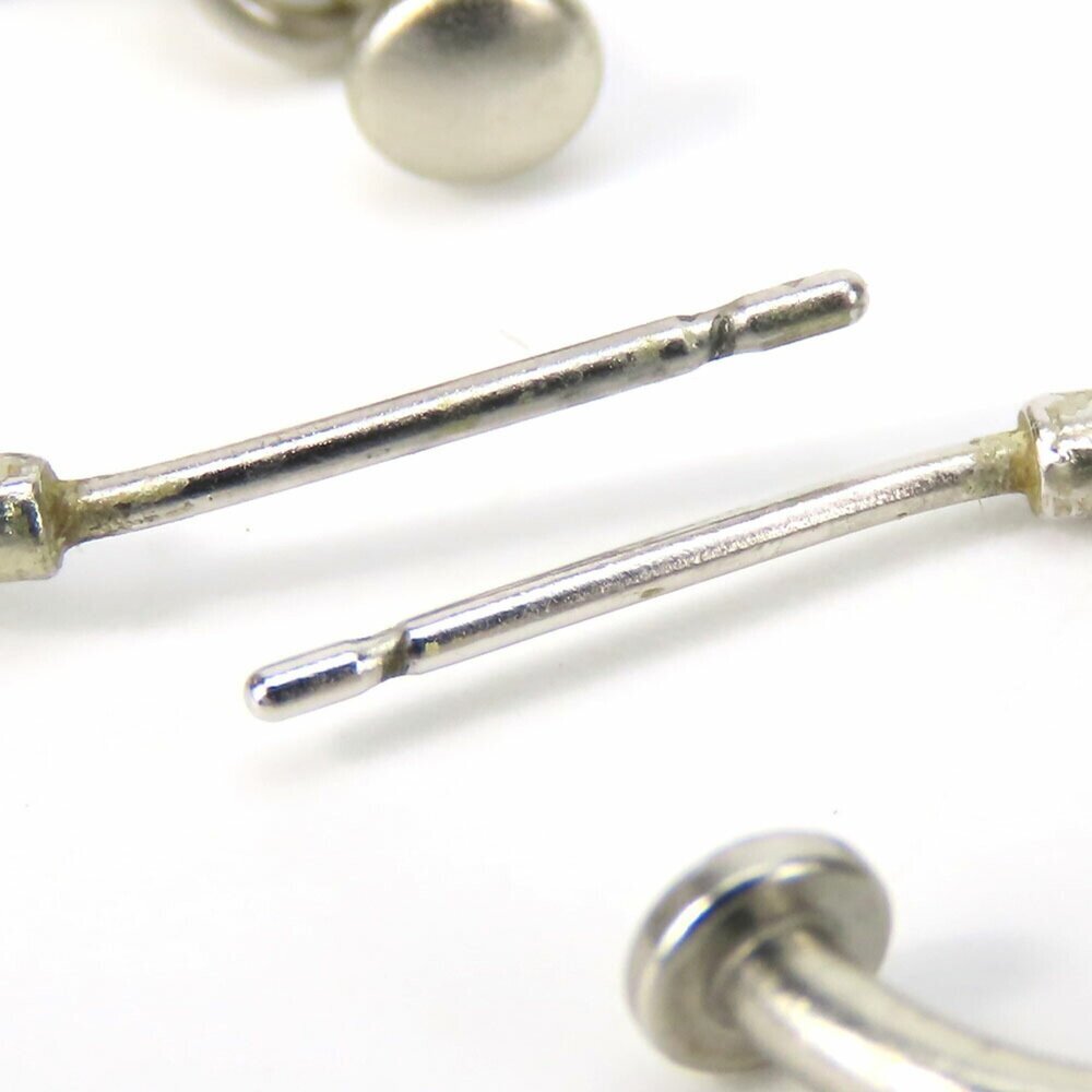 CHANEL White Logo Earrings - Picture 5 of 11